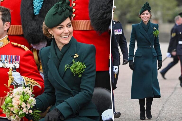 Kate Middleton will get into St. Patrick’s Day spirit in monochromatic inexperienced outfit Kate Middleton will get into St. Patrick’s Day spirit in monochromatic inexperienced outfit