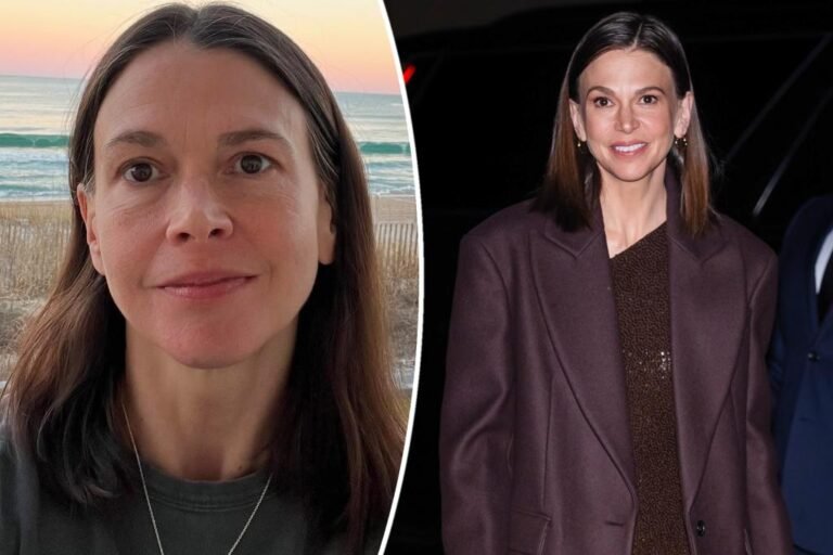 Sutton Foster celebrates fiftieth birthday with makeup-free selfie