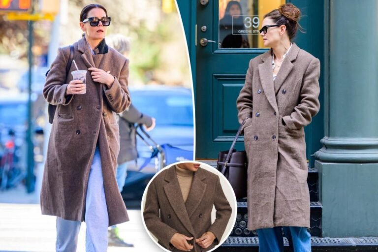 Katie Holmes cannot cease sporting this Reformation coat