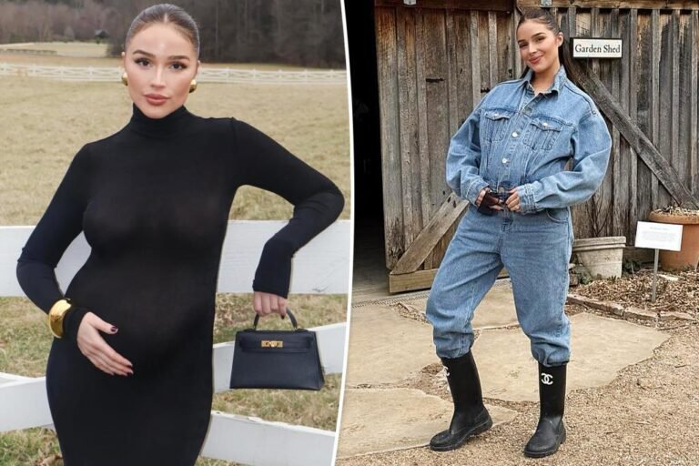 Olivia Culpo’s being pregnant outfits embrace bump-hugging bodysuits and Chanel rainboots Olivia Culpo’s being pregnant outfits embrace bump-hugging bodysuits and Chanel rainboots