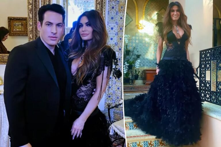Kimberly Guilfoyle exhibits Donald Trump Jr. what he is lacking in lace robe at Mar-a-Lago bash Kimberly Guilfoyle exhibits Donald Trump Jr. what he is lacking in lace robe at Mar-a-Lago bash