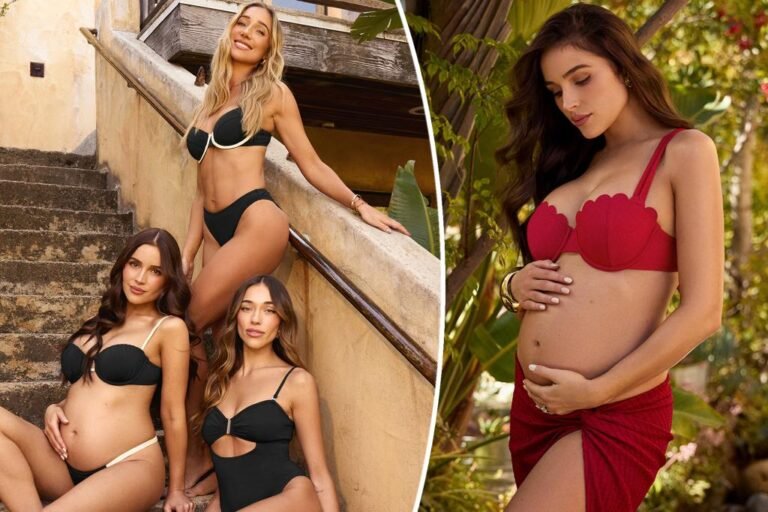 Pregnant Olivia Culpo bares child bump in teeny bikinis for Cupshe marketing campaign