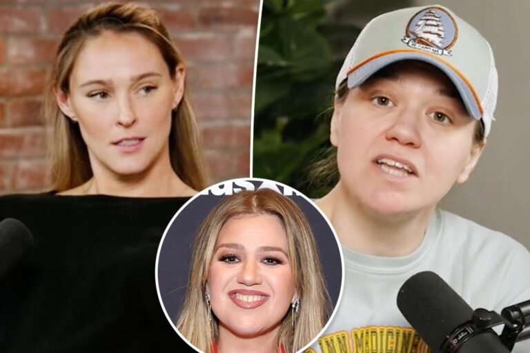 Kelly Clarkson goes makeup-free on Kylie Kelce’s podcast