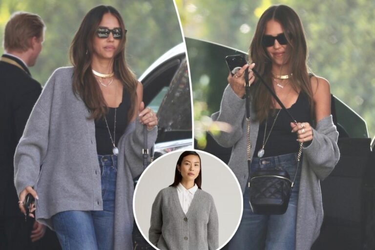 Store Jessica Alba’s inexpensive cashmere sweater from Quince Store Jessica Alba’s inexpensive cashmere sweater from Quince
