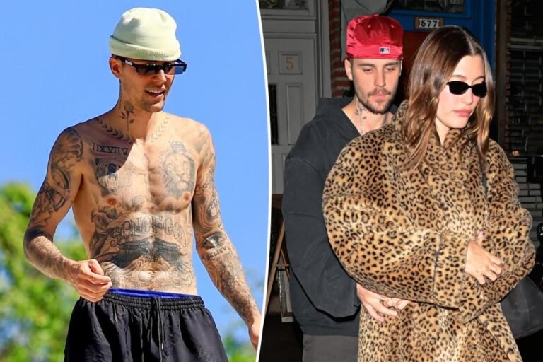 Followers assume Justin Bieber debuted new tattoo devoted to Hailey Bieber amid marriage hassle rumors