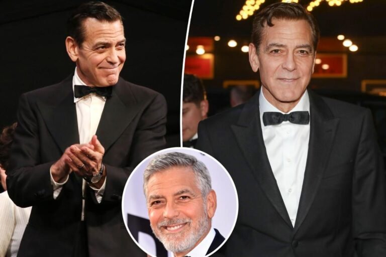 George Clooney reveals off dyed darkish hair at ‘Good Night time, and Good Luck’ opening evening
