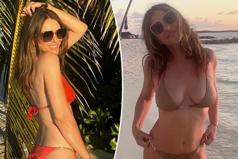 Elizabeth Hurley rocks bikinis throughout Maldives trip Elizabeth Hurley rocks bikinis throughout Maldives trip