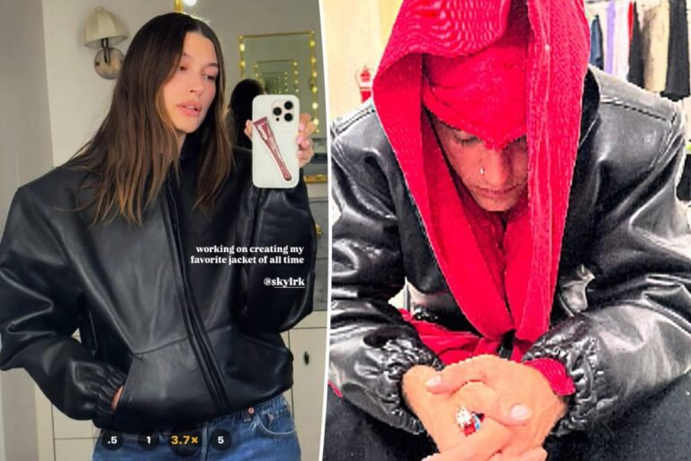 Hailey Bieber designing ‘favourite jacket of all time’ for husband Justin Bieber’s new clothes line