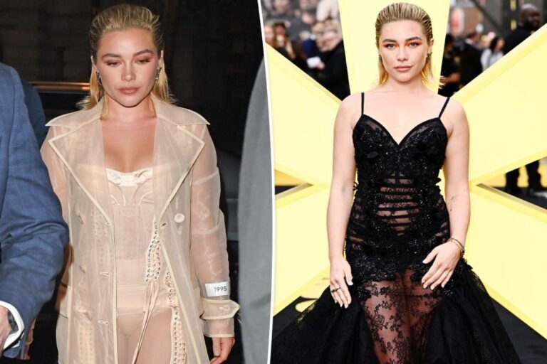 Florence Pugh dares to reveal in two see-through appears to be like for ‘Thunderbolts’ premiere