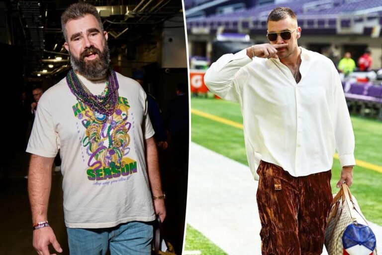 Jason Kelce proclaims huge change to Underdog model, pokes enjoyable at Travis’ designer garments