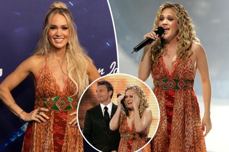 Carrie Underwood re-wears her ‘American Idol’ finale gown 20 years later