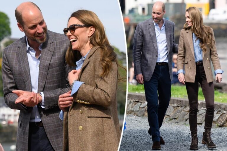 Kate Middleton twins with Prince William in skinny denims on their wedding ceremony anniversary