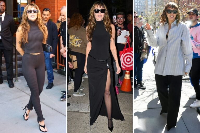 Miley Cyrus wears 8 understated and stylish seems in half as many days