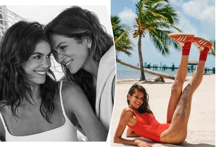 Kaia Gerber turns to footage of look-alike mother Cindy Crawford for magnificence inspiration