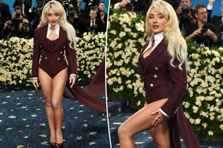 Sabrina Carpenter leaves pants at house at 2025 Met Gala