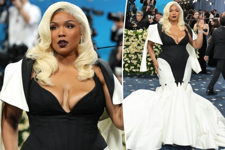 Lizzo goes platinum blond for Met Gala 2025