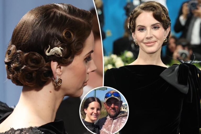 Lana Del Rey paid tribute to husband Jeremy Dufrene on the Met Gala 2025 pink carpet