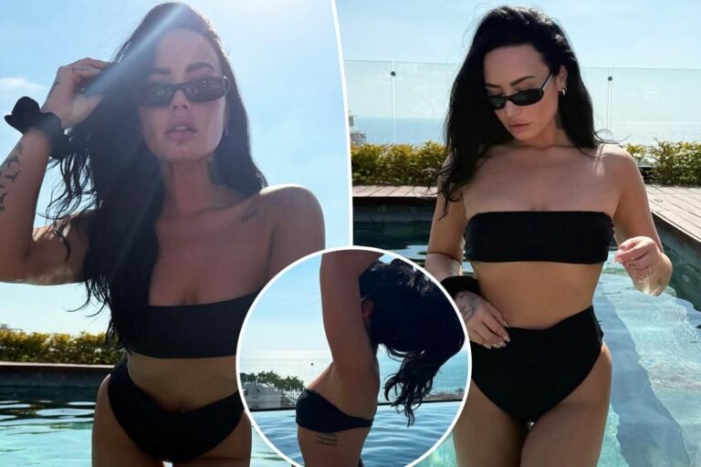 Demi Lovato shares black bikini pics forward of summer season Demi Lovato shares black bikini pics forward of summer season