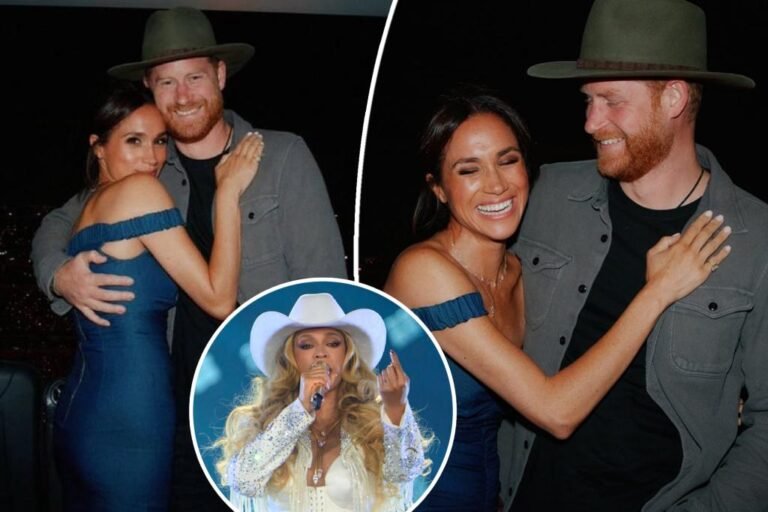 Meghan Markle wears denim Carolina Herrera costume for Beyoncé ‘Cowboy Carter’ live performance Meghan Markle wears denim Carolina Herrera costume for Beyoncé ‘Cowboy Carter’ live performance