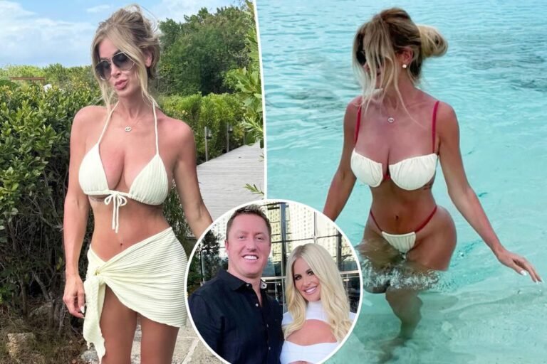Kim Zolciak rocks bikinis on Turks and Caicos trip