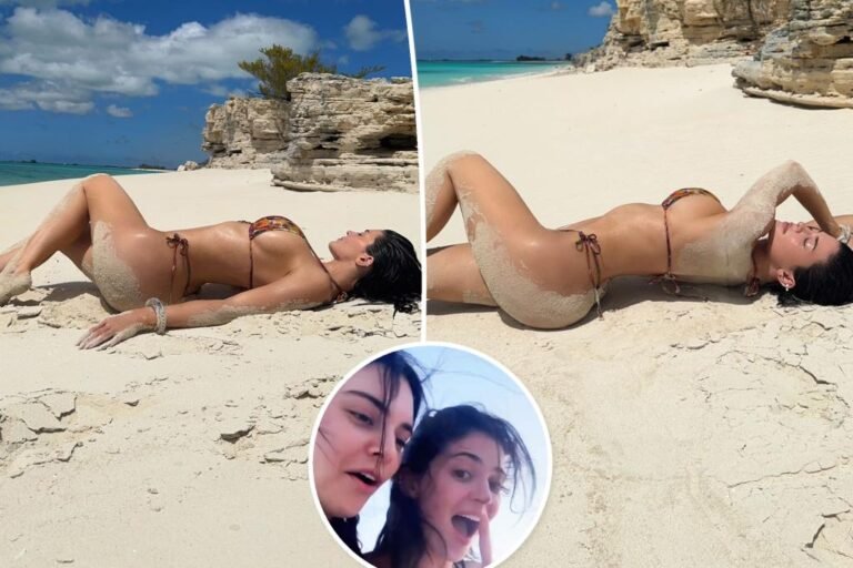 Kylie Jenner rocks tiny bikini in Turks and Caicos with sister Kendall