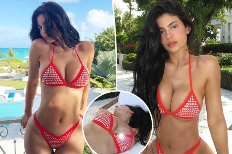 Kylie Jenner stuns in K rhinestone-covered Chanel bikini in Turks and Caicos Kylie Jenner stuns in K rhinestone-covered Chanel bikini in Turks and Caicos