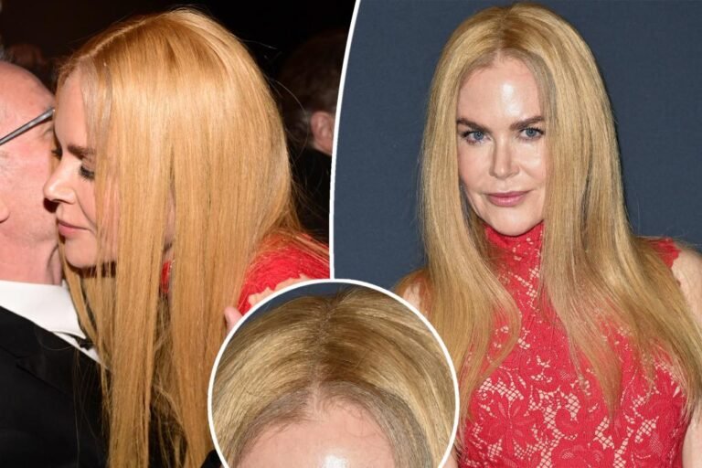 Nicole Kidman suffers wig mishap on Cannes Movie Pageant 2025 purple carpet