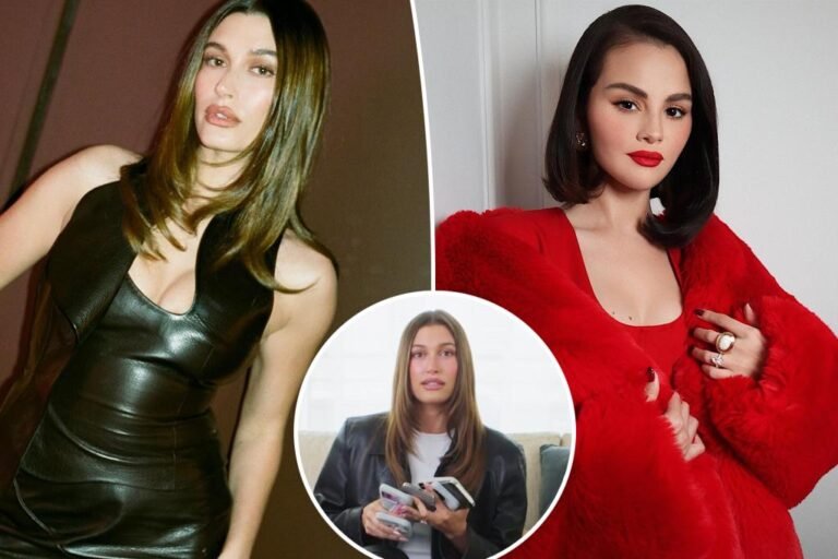 Hailey Bieber pokes enjoyable at claims she’s ‘stalking’ Selena Gomez