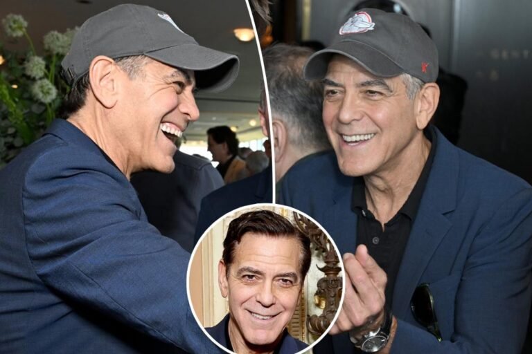 George Clooney’s grey hair is slowly rising again