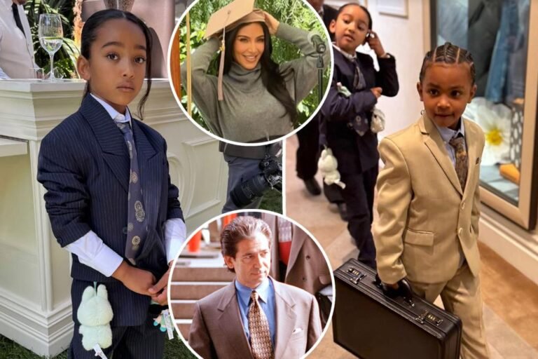 Kim Kardashian’s children honor her and late Robert Kardashian at regulation faculty ‘commencement’ with cute fits