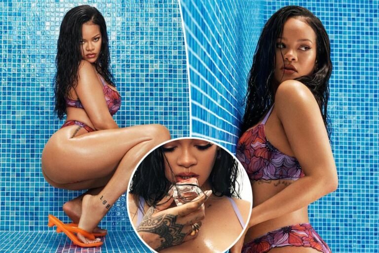 Pregnant Rihanna’s ‘enjoying conceal the infant bump’ in sultry new Savage X Fenty lingerie marketing campaign