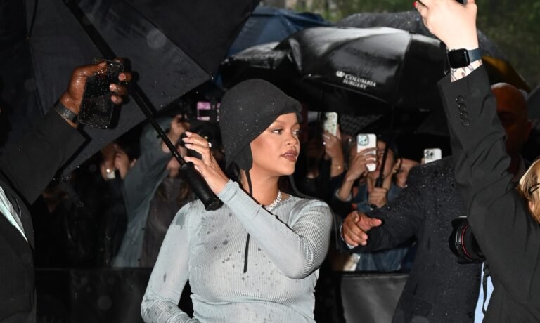 Rihanna Debuts Child Bump En Route To Met Gala 2025