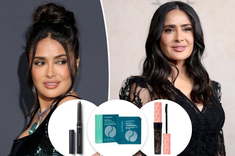 Salma Hayek shares her hack for masking grey hair