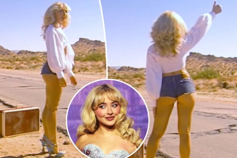 Sabrina Carpenter slips into cheeky scorching pants in ‘Manchild’ teaser video