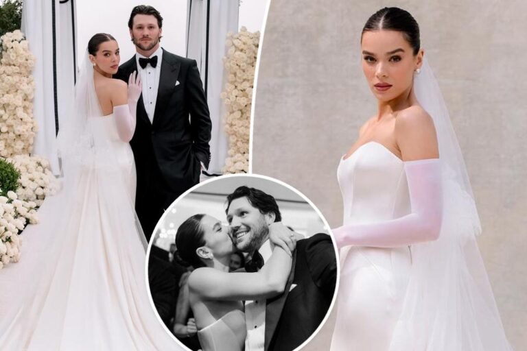 Hailee Steinfeld reveals particulars on her wedding ceremony costume that left Josh Allen shocked