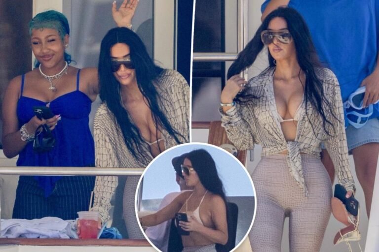 Kim Kardashian wears head-to-toe croc for North West’s birthday yacht outing Kim Kardashian wears head-to-toe croc for North West’s birthday yacht outing