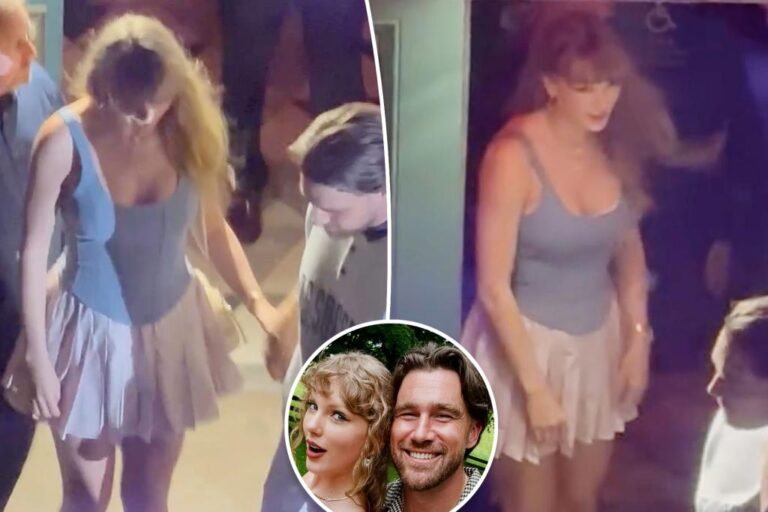 Taylor Swift stuns in corset high, miniskirt for Travis Kelce date evening