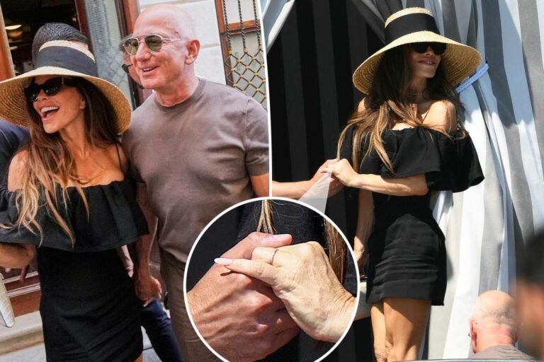 Lauren Sánchez debuts her wedding ceremony ring throughout post-nuptials outing with Jeff Bezos in Venice