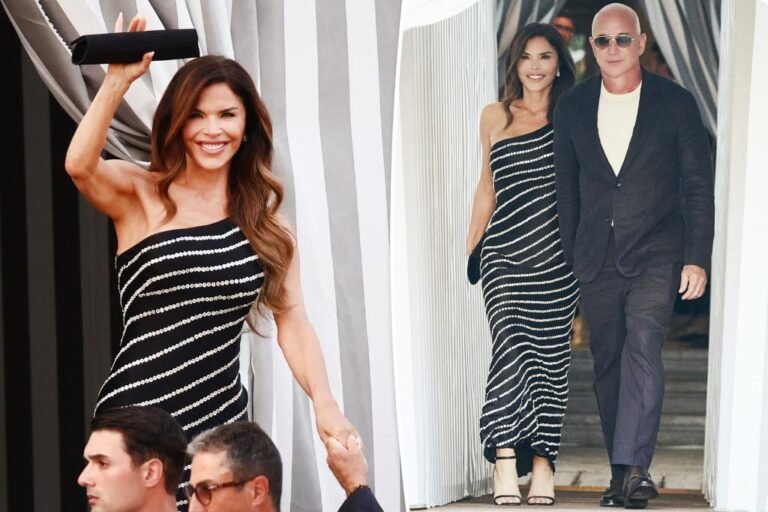 Lauren Sánchez wears classic Alexander McQueen costume for pre-wedding dinner with Jeff Bezos