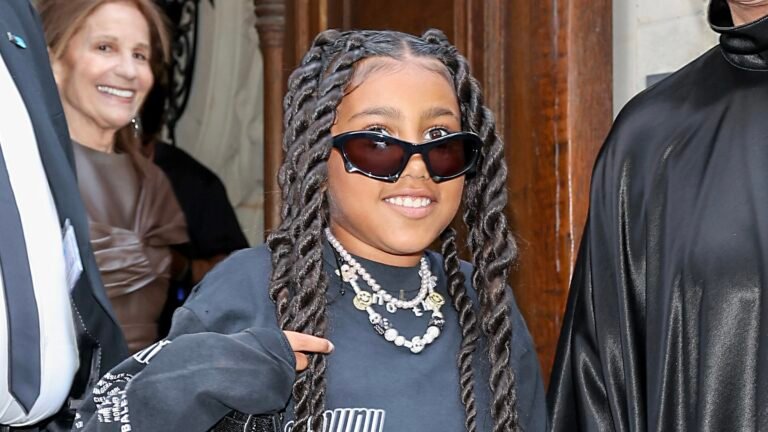 North West Hilariously Imitates Kanye West In Viral Match Examine Clip