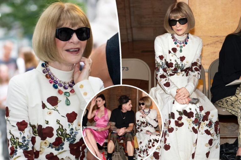 Anna Wintour makes first look since stepping down as Vogue editor-in-chief