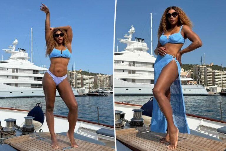 Bikini-clad Serena Williams flaunts her toned legs, sculpted abs on yacht with associates Bikini-clad Serena Williams flaunts her toned legs, sculpted abs on yacht with associates