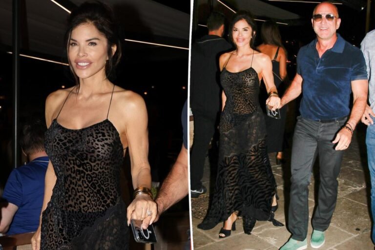 Lauren Sánchez wears sheer animal-print costume on St. Tropez date night time with Jeff Bezos