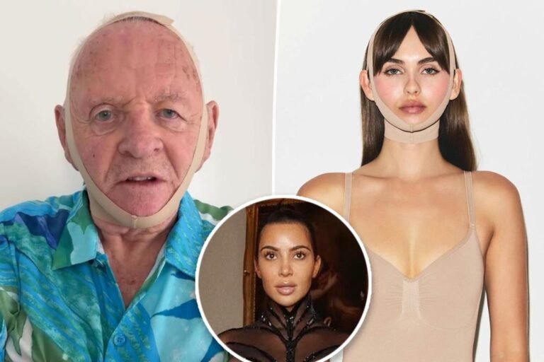 Anthony Hopkins pokes enjoyable at Kim Kardashian’s new ‘Hannibal’-esque SKIMS face masks