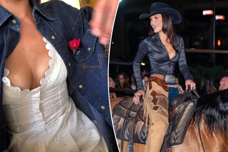 Bella Hadid’s Wrangler denim shirt prices lower than 