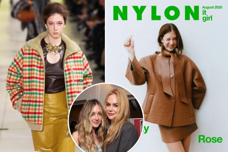 Nicole Kidman’s mannequin daughter Sunday Rose fronts first style journal cowl