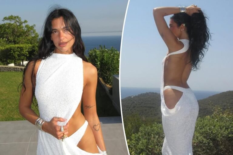 Dua Lipa celebrates thirtieth birthday in gown with daring butt cutout Dua Lipa celebrates thirtieth birthday in gown with daring butt cutout