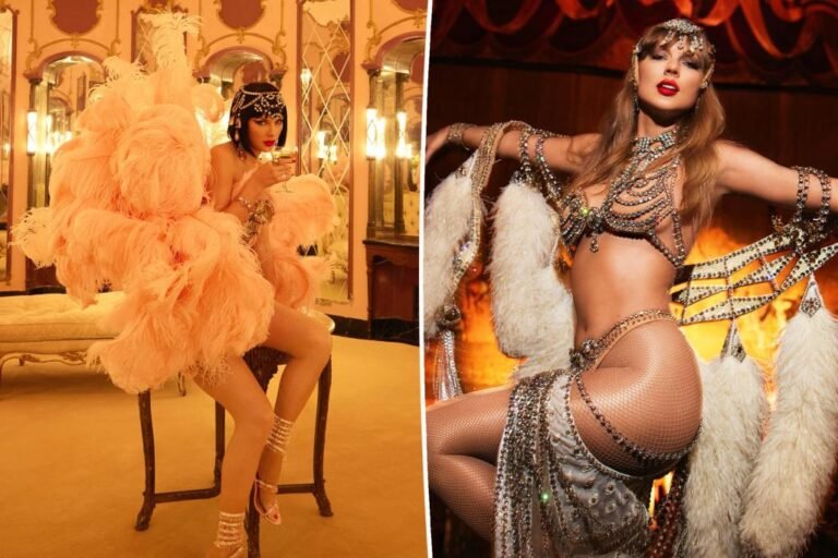 All the main points on Taylor Swift’s ‘The Lifetime of a Showgirl’ album paintings outfits