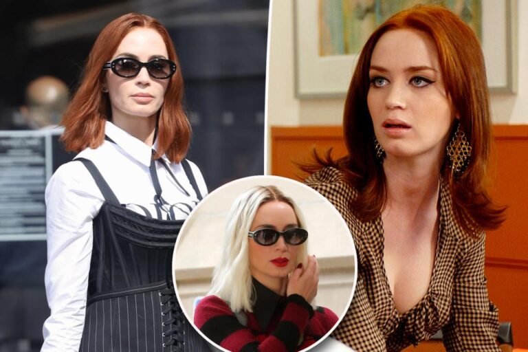 Emily Blunt debuts platinum blond hair on ‘The Satan Wears Prada 2’ set Emily Blunt debuts platinum blond hair on ‘The Satan Wears Prada 2’ set