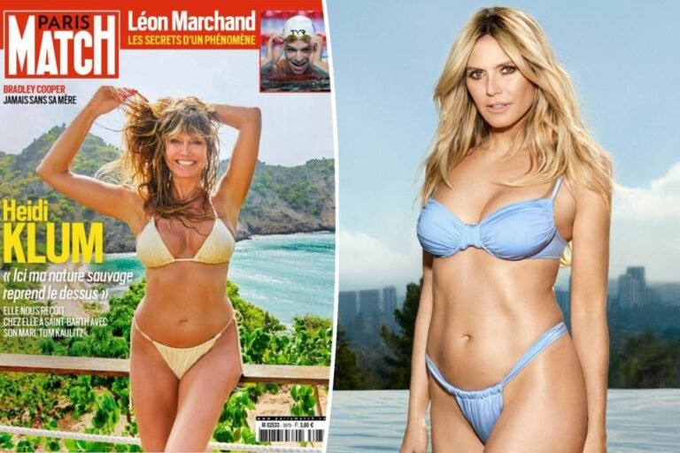Heidi Klum strips down for scorching Paris Match bikini shoot